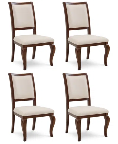 Macy's Nelman 4-pc. Dining Side Chair Set, Created For  In Brown