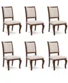 Macy's Nelman 6-pc. Dining Side Chair Set, Created For  In Brown
