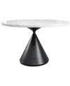Macy's Nerton Round 52" Table, Created For  In White
