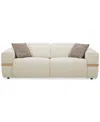 Macy's Nierling Fabric Power Motion Sofa With Power Headrest, Exclusively At  In Neutral
