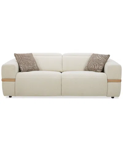Macy's Nierling Fabric Power Motion Sofa With Power Headrest, Exclusively At  In Neutral