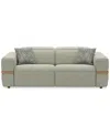 Macy's Nierling Fabric Power Motion Sofa With Power Headrest, Exclusively At  In White