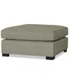 Macy's Nightford 38" Fabric Bumper Ottoman, Created For  In Doblin Taupe