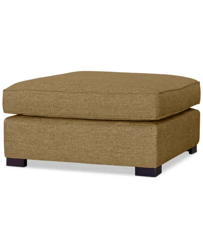 Macy's Nightford 38" Fabric Bumper Ottoman, Created For  In Brown