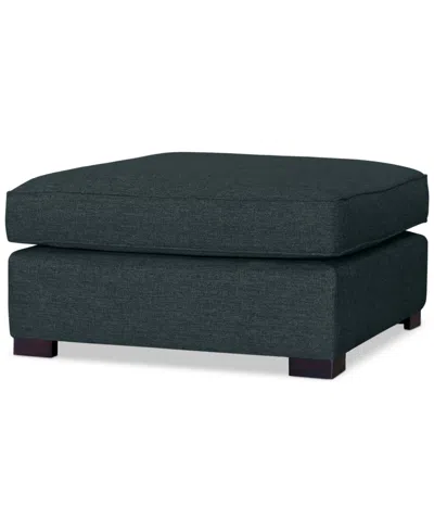 Macy's Nightford 38" Fabric Bumper Ottoman, Created For  In Maxwell Olive