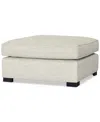 Macy's Nightford 38" Fabric Bumper Ottoman, Created For  In Maxwell Natural