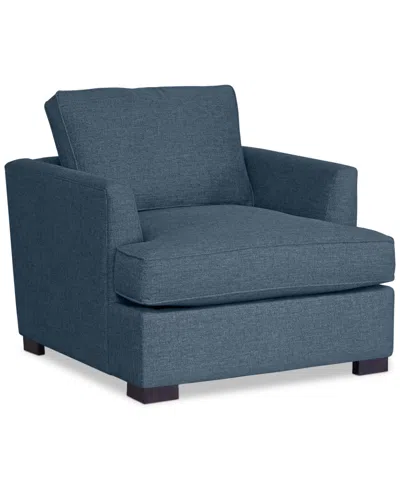 Macy's Nightford 41" Fabric Extra-large Chair, Created For  In Doblin Denim