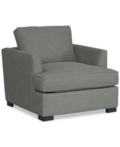 Macy's Nightford 41" Fabric Extra-large Chair, Created For  In Lucca Grey