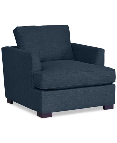 Macy's Nightford 41" Fabric Extra-large Chair, Created For  In Blue