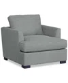 Macy's Nightford 41" Fabric Extra-large Chair, Created For  In Maxwell Steel