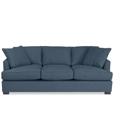 Macy's Nightford 89" Fabric Extra-large Sofa, Created For  In Blue