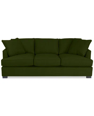 Macy's Nightford 89" Fabric Extra-large Sofa, Created For  In Green