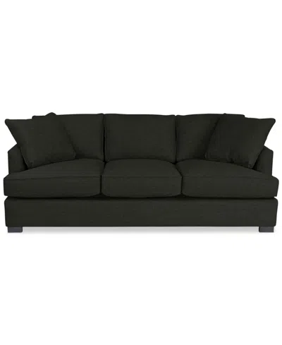 Macy's Nightford 89" Fabric Extra-large Sofa, Created For  In Black