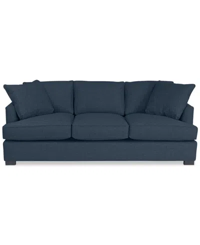 Macy's Nightford 89" Fabric Extra-large Sofa, Created For  In Blue