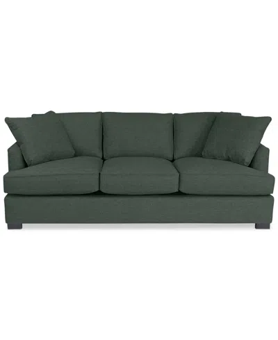 Macy's Nightford 89" Fabric Extra-large Sofa, Created For  In Green