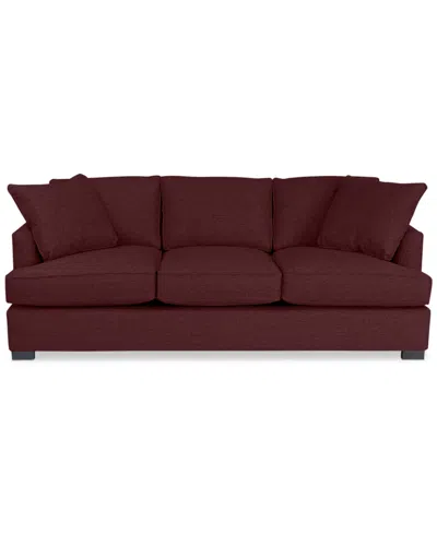 Macy's Nightford 89" Fabric Extra-large Sofa, Created For  In Burgundy
