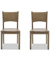 Macy's Nordic 2-pc Side Chair Set In Transparent