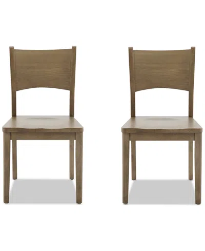 Macy's Nordic 2-pc Side Chair Set In Transparent