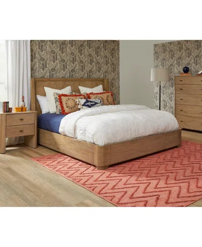 MACY'S NORDIC 3 PC. QUEEN PANEL SET (BED, CHEST & NIGHTSTAND)