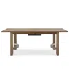 Macy's Nordic Dining Table In Brown