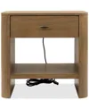 Macy's Nordic Open Nightstand In Brown