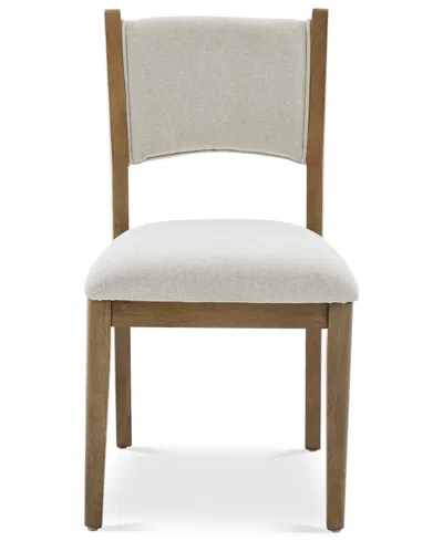 Macy's Nordic Upholstered Side Chair In Brown