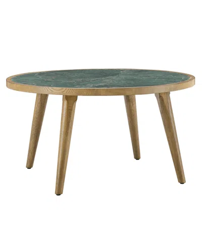 Macy's Novato 32" Wood Cocktail Table In Green