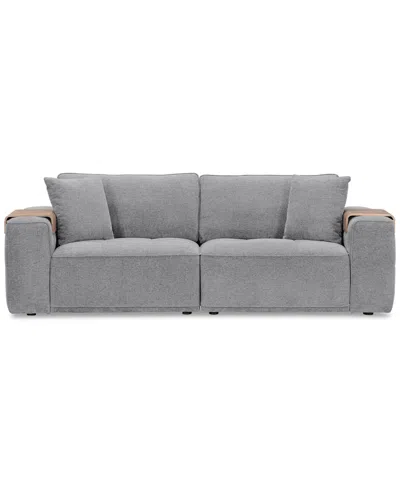 Macy's Nycolle 2-pc. Modular Fabric Sofa, Created For  In Mineral