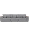 Macy's Nycolle 3-pc. Modular Fabric Sectional, Created For  In Mineral