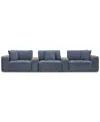 MACY'S NYCOLLE 5-PC. MODULAR FABRIC SECTIONAL WITH 2 CONSOLES, CREATED FOR MACY'S