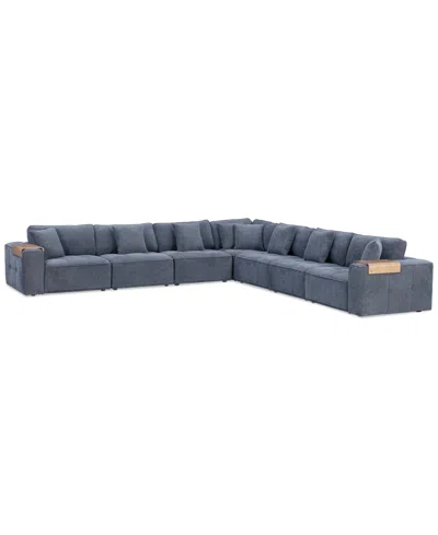 MACY'S NYCOLLE 7-PC. MODULAR FABRIC L-SHAPE SECTIONAL, CREATED FOR MACY'S