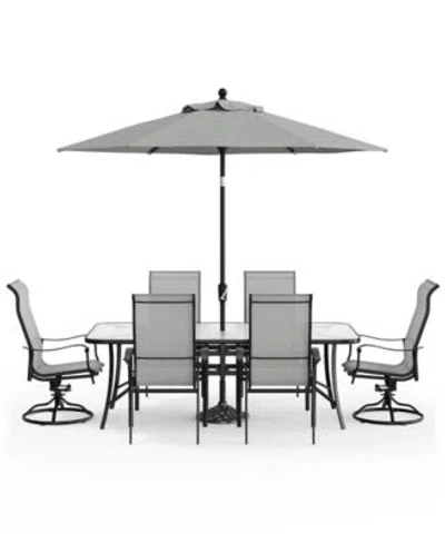 Macy's Oasis Outdoor Dining Collection Created For Macys In Dk Brown