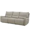 Macy's Olper 3-pc. Fabric Zero Wall Sectional Sofa With 2 Power Motion Chairs, Created For  In Sand