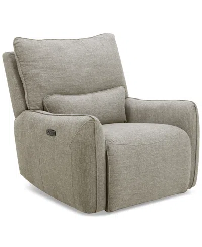 Macy's Olper Zero Wall Fabric Recliner, Created For  In Sand