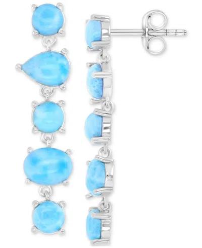Macy's Opal (5.8 Ct. T.w.) Earrings In Sterling Silver