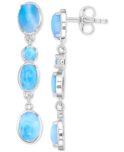 Macy's Opal (7.85 Ct. T.w.) Earrings In Sterling Silver