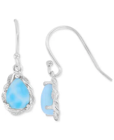 Macy's Opal (8 Ct. T.w.) Earrings In Sterling Silver In Metallic