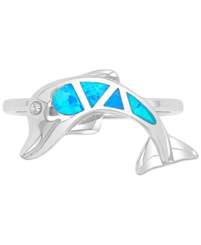 Macy's Opal Ring In Sterling Silver
