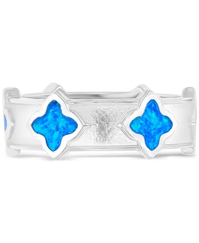 Macy's Opal Stone Ring In Silver
