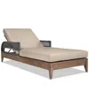 Macy's Orbit Outdoor Chaise Lounge Chair In Brown