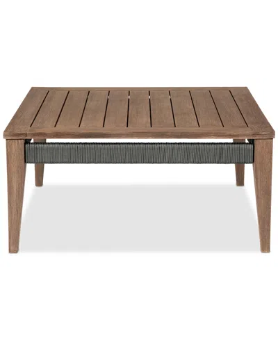 Macy's Orbit Outdoor Coffee Table In Brown