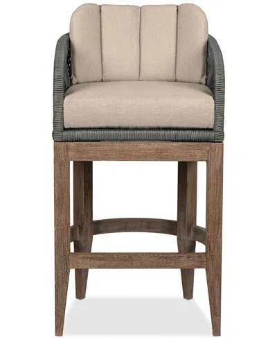 Macy's Orbit Outdoor Counter Stool In Brown