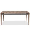 Macy's Orbit Outdoor Dining Table In Brown