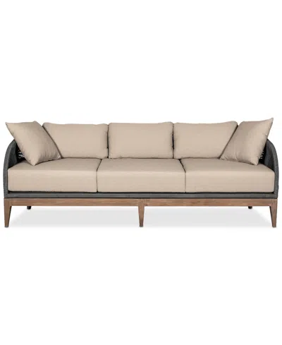 Macy's Orbit Outdoor Sofa In Brown