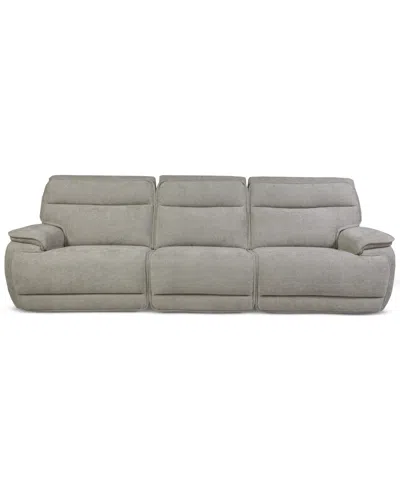 Macy's Ozryn 3-pc. Fabric Sofa With 2 Power Motion Chairs, Exclusively At  In Gray