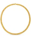 Macy's Panther Chain Link 18" Collar Necklace In 14k Gold In Gold