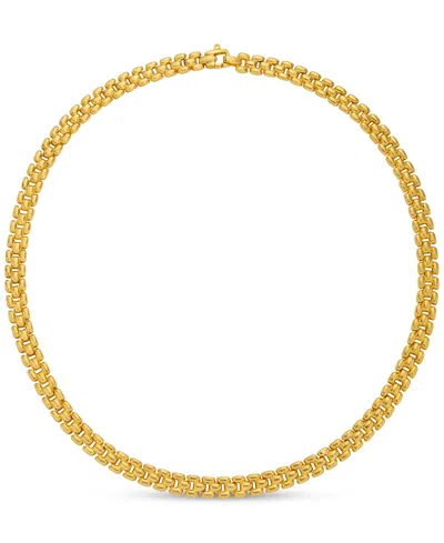 Macy's Panther Chain Link 18" Collar Necklace In 14k Gold