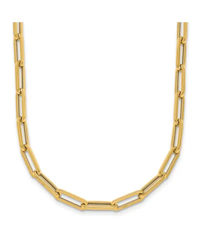 Macy's Paperclip Chain Necklace In 18k Yellow Gold
