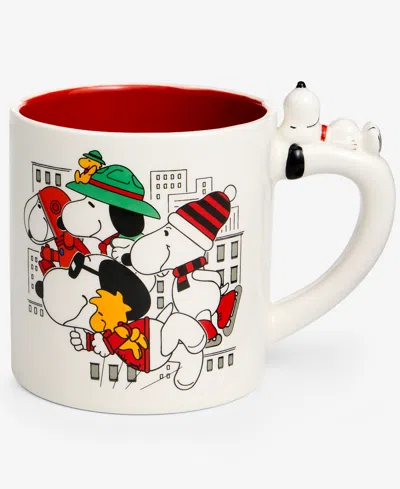 Macy's Peanuts |  100th Thanksgiving Day Parade Snoopy Balloons Critter Mug,  Exclusive In White