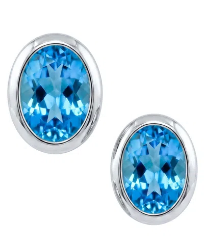 Macy's Peridot (1-1/2 Ct. T.w.) Stud Earrings In Sterling Silver (also Available In Amethyst, Blue Topaz, G